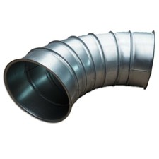 90° Bogen | Absaugrohr Sickenrohr Späneabsaugung Absaugleitung Rohrbogen alle Ø