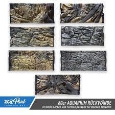 ZooPaul Aquarium Rückwand 3D 80x40cm Terrarium Hintergrund Stein Struktur NEU