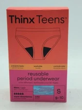 Thinx Teens Super Absorbency Cotton Bikini Period Underwear  Small  Hologram