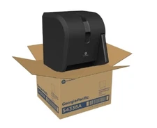Georgia-Pacific Push Paddle Roll Paper Towel Dispenser 54338A Black
