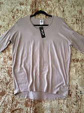 Agnes  Dora  Hi-Lo Tunic Solid Mocha Tan Size Medium NWT