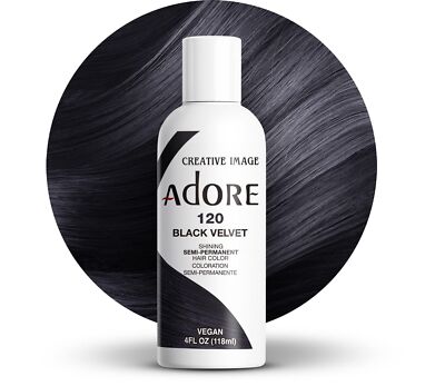 Color Semi-permanente De Cabello Profesional Tinte Para Canas El Pelo [Negro]