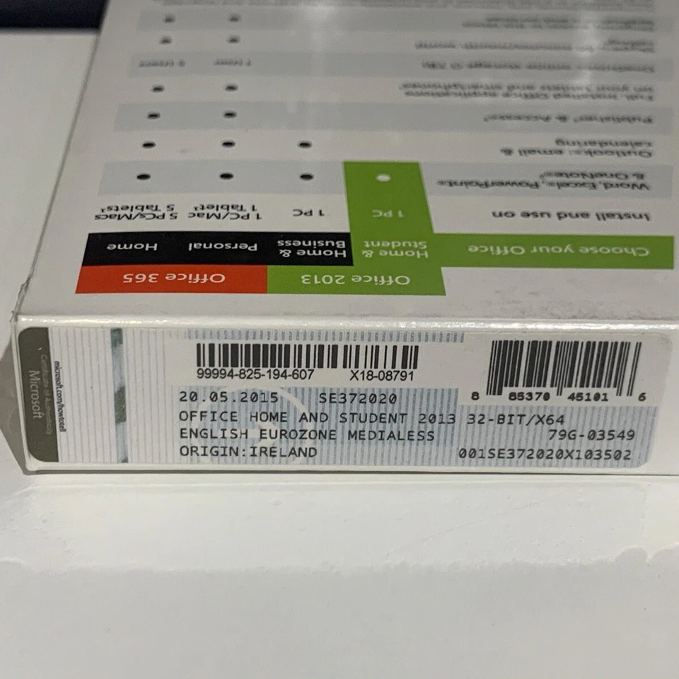 Microsoft Office 2013 Student Home Word Excel Windows 11 10 2016 2019 2021  - Image 3 of 3