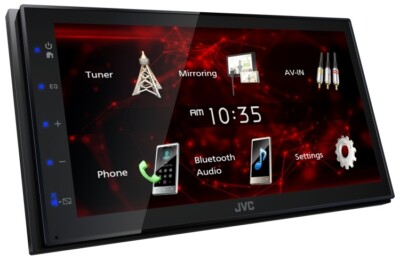 New JVC KW-M180BT 6.8'' DOUBLE DIN CAR RADIO BLUETOOTH /USB MIRRORING FOR ANDROID