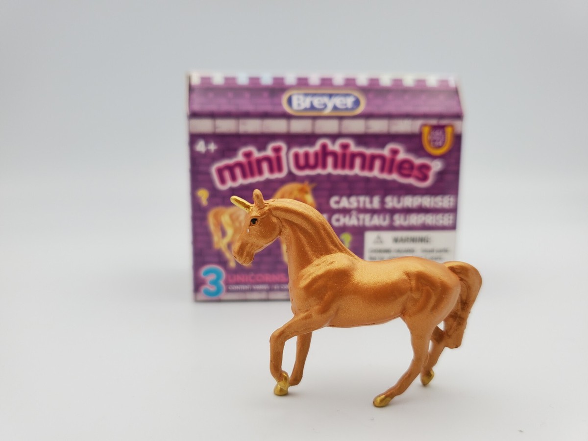 BREYER Mini Whinnies Castle Surprise Gold Yellow Mariah Unicorn