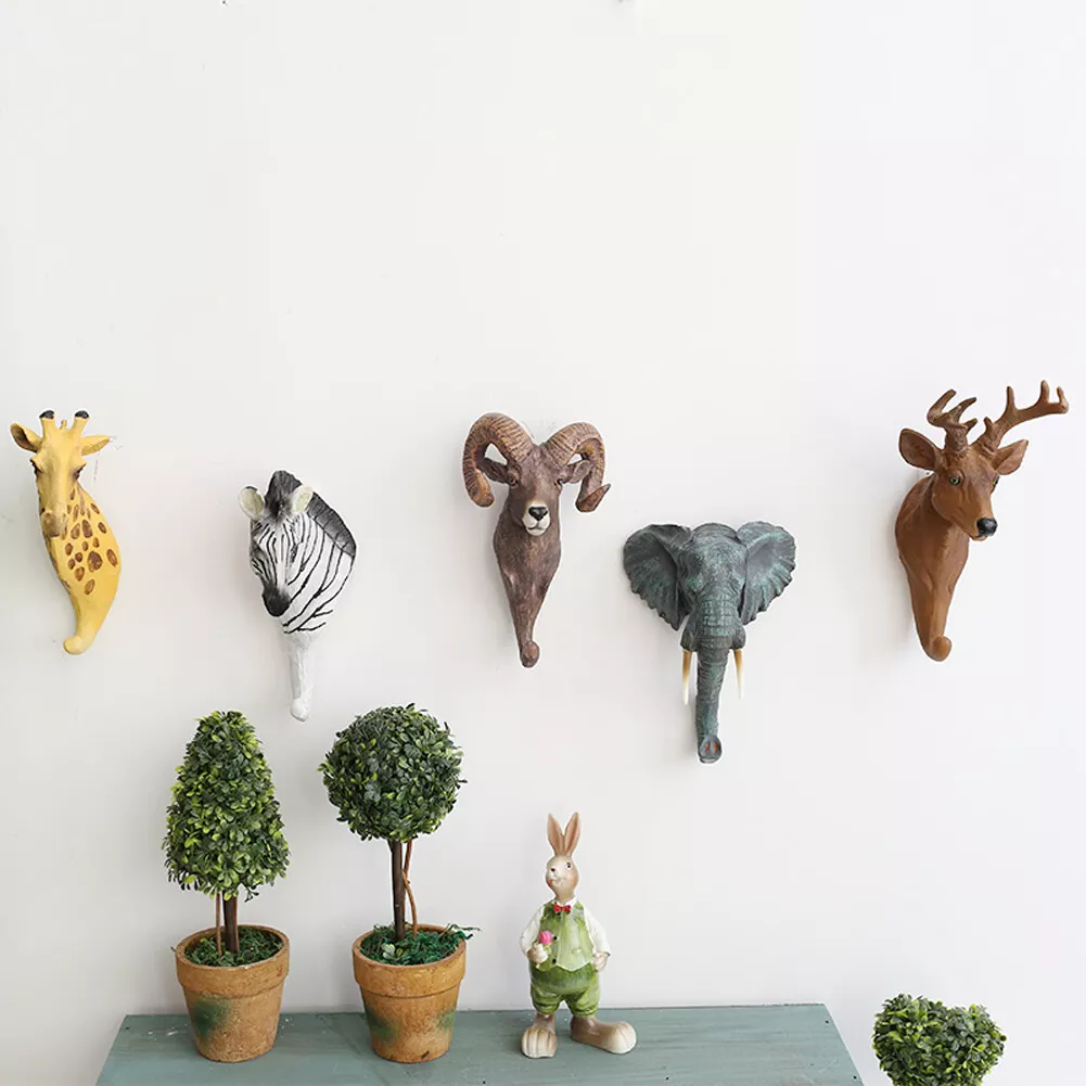 Creative Animal Hooks Wall Mounted Coat Hat Towel Hanger Home Decorative  Hook