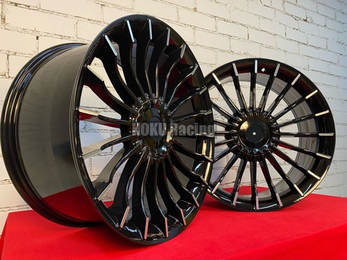 4X 19 Zoll Alpina Style 5X120 Schwarz Felgen passend für BMW E34 E38 E39 E60 ... - Bild 15 von 19