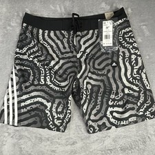 Adidas Swim Shorts Mens 36" Black Colmaze Tech Swimming Trunks HC8523 New 70