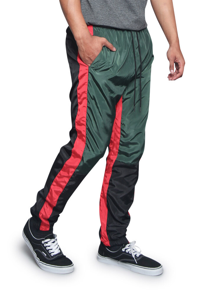 本日最終日 Nylon Drawstring Pants Drawstring Nylon Track Pants IF315 - Korean Women's Fashion