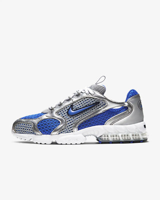Nike Air Zoom Spiridon Cage 2 Herrenschuhe in Metallic Silver/Varsity Royal/White