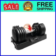 CAP Barbell 25lb. Adjustabell Dumbbell, Quick Select 5-25, Single