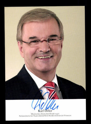 Karl Diller Autogrammkarte Original Signiert  ## BC 99086