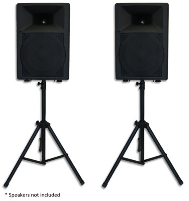 PAIR HEAVY DUTY PA SPEAKER STANDS 