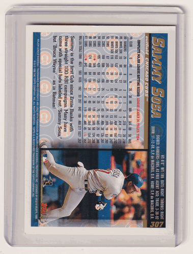 1998 Topps Chrome #307 Sammy Sosa Chicago Cubs - Picture 2 of 2
