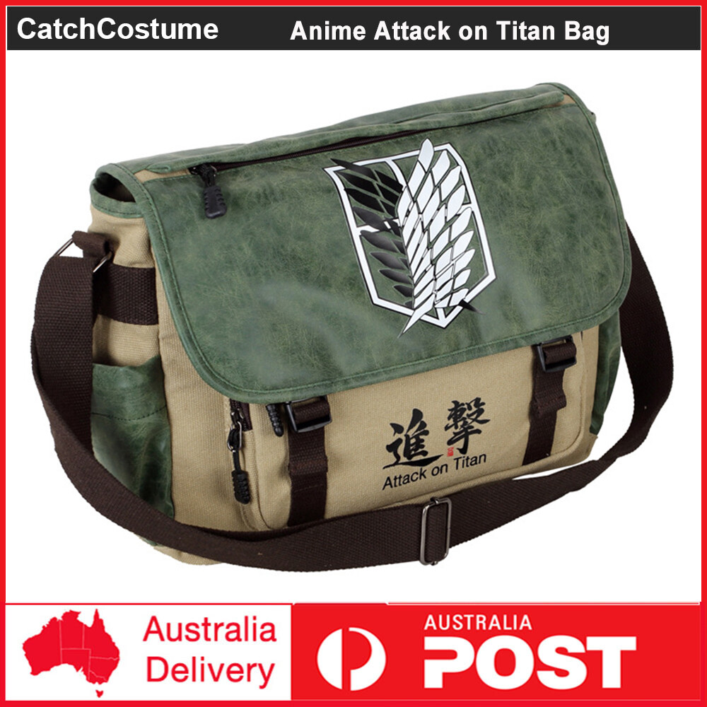 Anime Attack on Titan Shoulder Bag School Bag Messenger Bag Crossbody ...