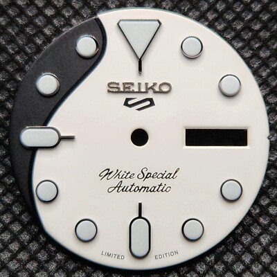 New SEIKO5 WHITE SPECIAL Dial LIMITED EDITION for NH36 4R36 7S26 SKX007