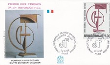 FRANCE 1988 FDC ANNEE CULTURELLE FRANCE DANEMARK YT 2551