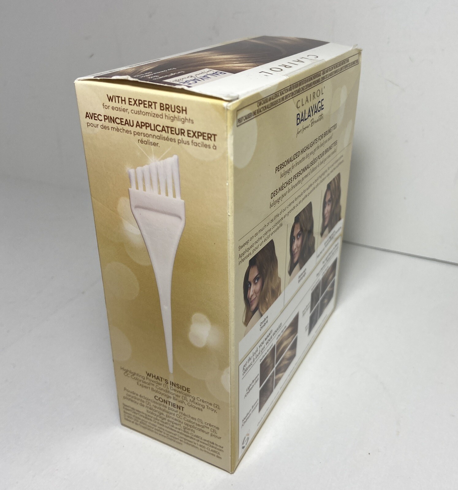 Clairol Balayage Hair Color Highlighting Kit for Brunettes Light Brown to Black