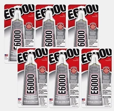 6 E6000 All Purpose Industrial Strength Adhesive Permanent Bond Craft Glue 2oz