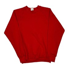 Made In USA Fruit Of The Loom Blank Sweatshirt - Large Red Cotton Blend
