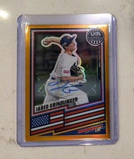 2026 Panini USA Prizm Stars & Stripes Jared Grindlinger Gold Refractor Auto #/10