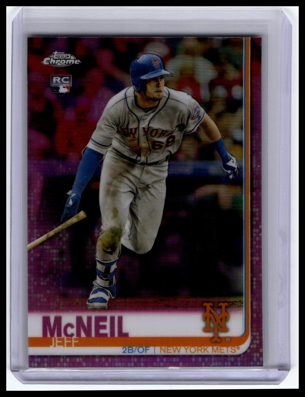 2019 Topps Chrome #152 Jeff McNeil Pink Refractor