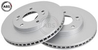 2X Bremsscheibe A.B.S. 17206 2 Bremsscheiben Vorderachse Vorne FüR Hyundai