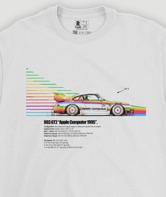 T Shirt  993 GT2 Apple Computer 1995   S-XXL limited