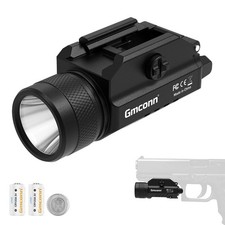 Gmconn 1200 Lumens Rail Mounted Compact Pistol Light LED Strobe Tactical Gun ...