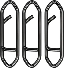 50pcs Fishing Power Speed Clips, High Strength #18-25LB-0.7IN, Black 