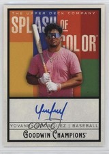 2025 Upper Deck Goodwin Champions Splash of Color Yovanny Rodriguez Auto ry5