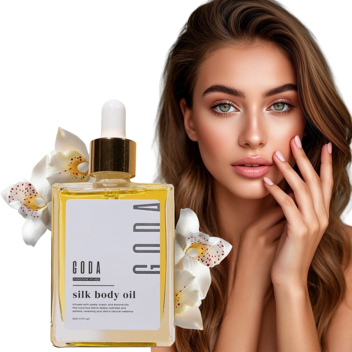 GODA Silk Body Oil,Silk Body Oil,Perfume Oil,Bath & Shower Oil Smooth Skin DE