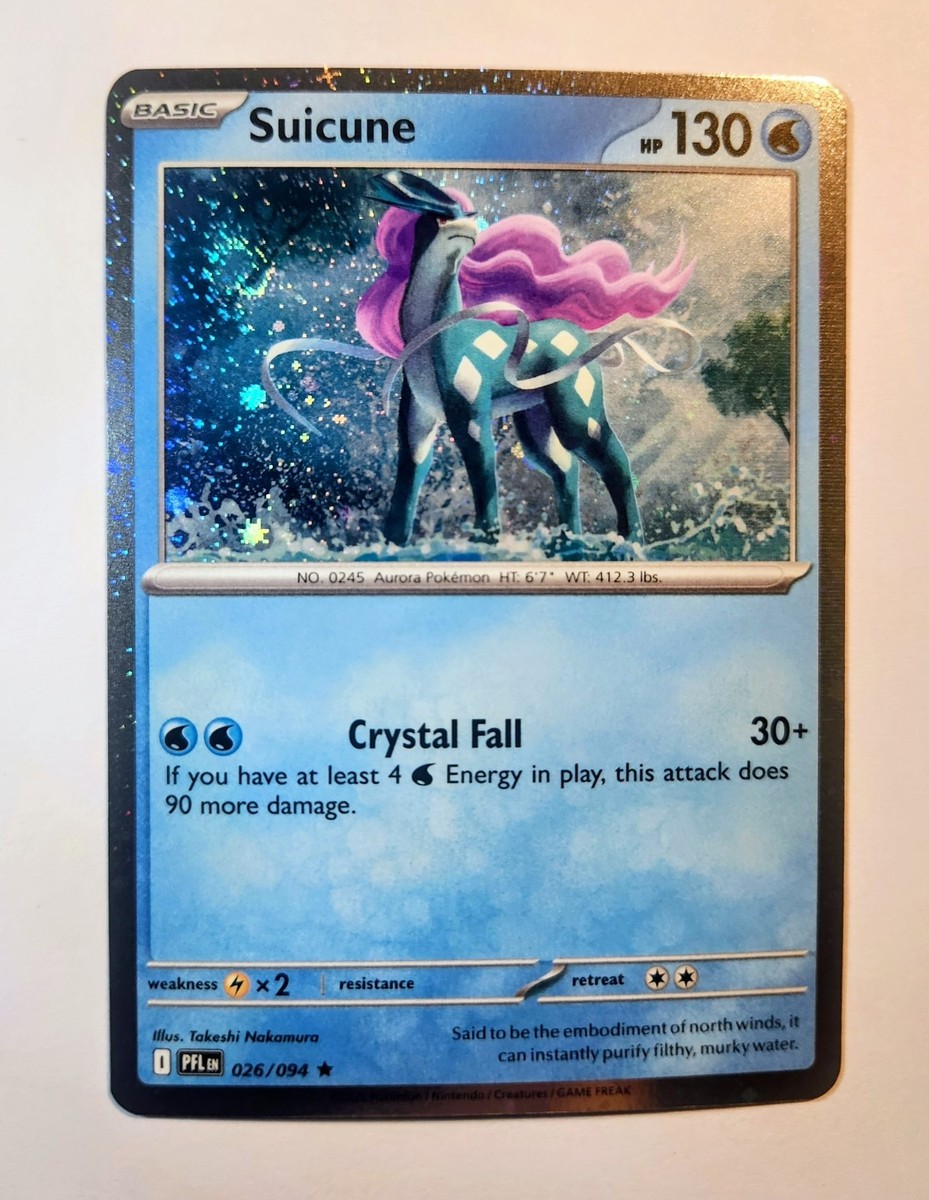 all suicune pokemon cards ex 010/034 CLB Suicune 026/094 Phantasmal Flames Cosmos