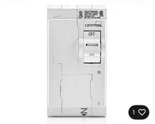 Leviton LB230-T 30A 2-Pole Plug-On Standard Branch Circuit Breaker, Thermal