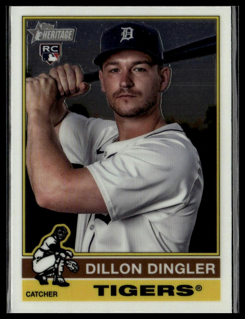 Dillon Dingler 2025 Topps Heritage Chrome #130 RC Detroit Tigers