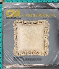 American Heritage Pillow  1983 Columbia-Minerva Candlewicking Kit 7502 SEE PICS 