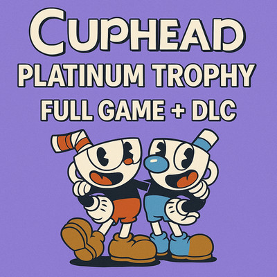 Cuphead Full Game + DLC   Platinum Trophy Service (Fast & Secure)
