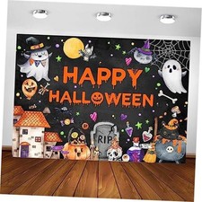 Happy Halloween Backdrop Halloween Party Decorations 7x5ft