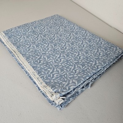 Y2K Hoffman Cotton House Blue Leaf Quilting Fabric W 41'' L 98'' Botanical Cotton