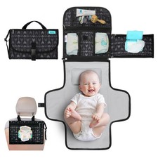 Kopi Baby Portable Diaper Changing Pad-Baby Premium, Black Arrows
