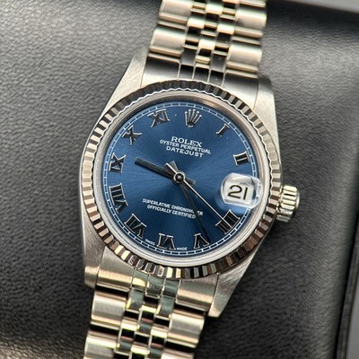 Rolex Datejust 78274 Blue Roman Dial Jubilee Automatic 31mm Watch - 2004