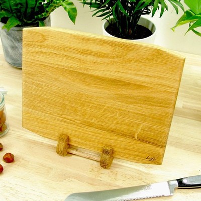 Schneidebrett aus Holz Schneiden & Servieren - Massives Hartholz Eiche Geschenk - Leben