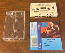 Billy Idol- Rebel Yell Chrysalis Records 1983 Cassette Tape- complete/tested/GUC