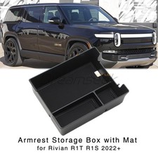 Center Console Organizer for Rivian R1T R1S 2022+ Armrest Storage Box Tray Glove