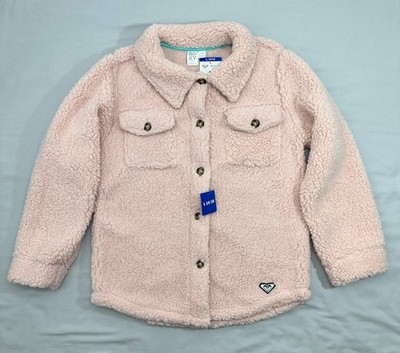 ROXY Jacket Girls 14-16 Years Pink Youth Soft Plush Faux Fur