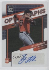 2022 Panini Donruss Optic Optigraphs Zac Lowther #OG-ZL Auto 09sm