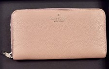 Kate Spade Large Zip Around Continental Wallet Warm Beige/Tan