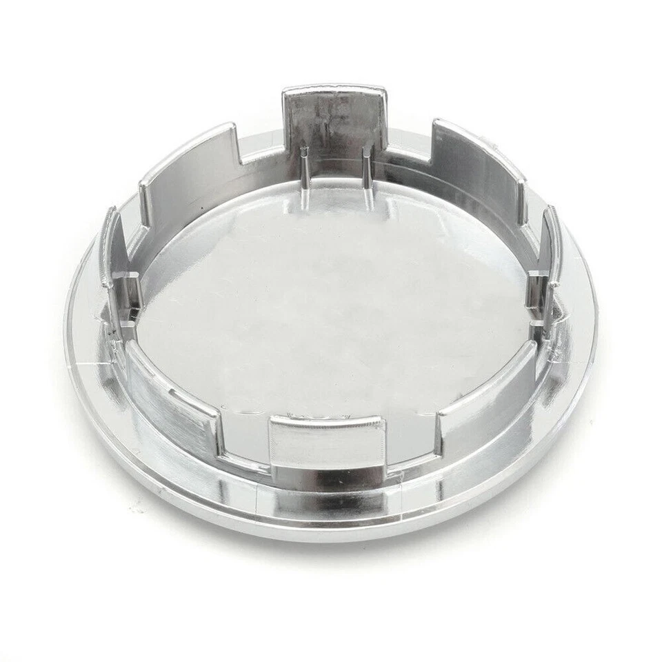 4Pcs Chrome Car Wheel Center Caps Tyre Rim Mirror Hub Cap Cover ABS Blank  Foto 3 de 4