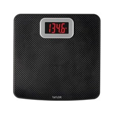Taylor Digital Bathroom Scale 400 lb Capacity, Carbon-Fiber Anti-Slip 11.8in