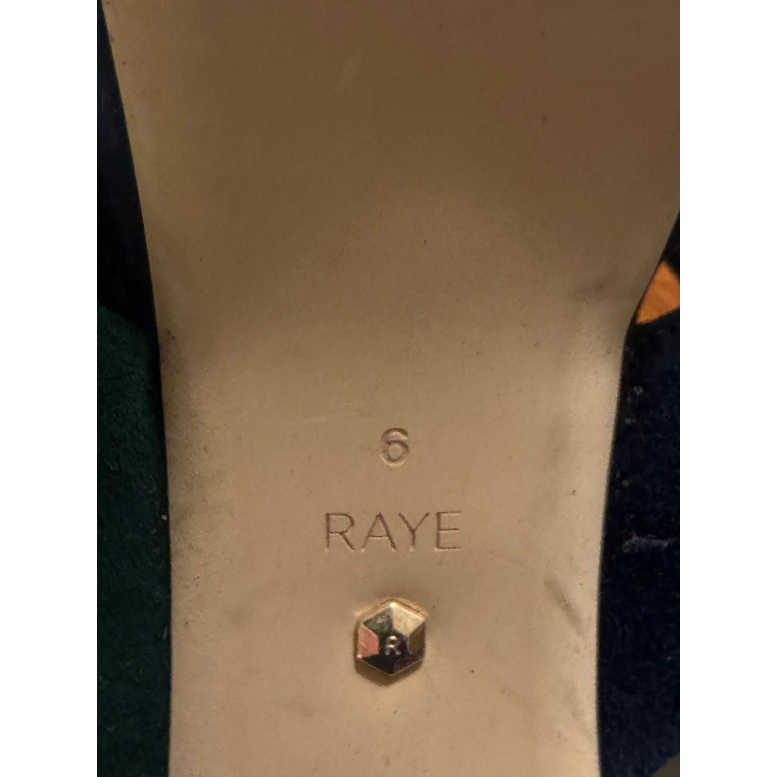 RAYE x Stone Cold Fox Chloe Platform Heels Two-Tone Suede REVOLVE Collab Size 6